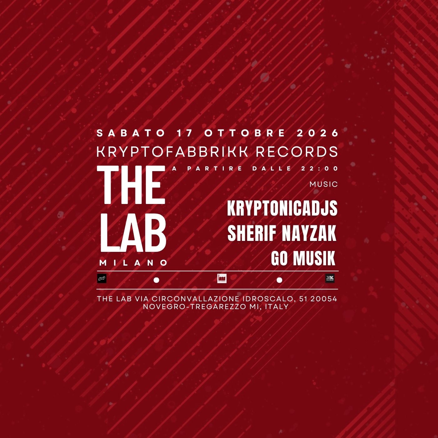Kryptofabbrikk Records THE LAB party a MILANO