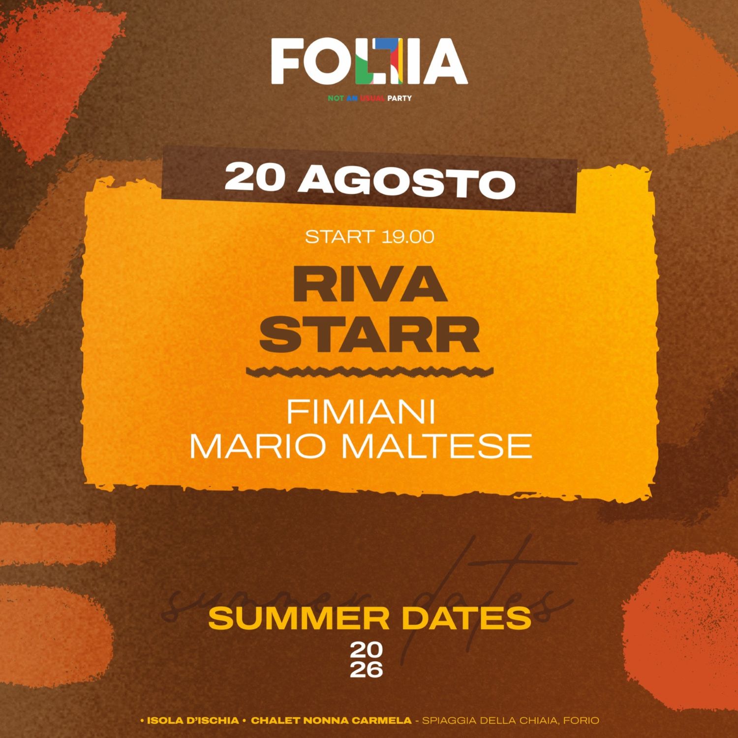 Follia_ischia pres. Riva Starr + FIMIANI + Mario Maltese