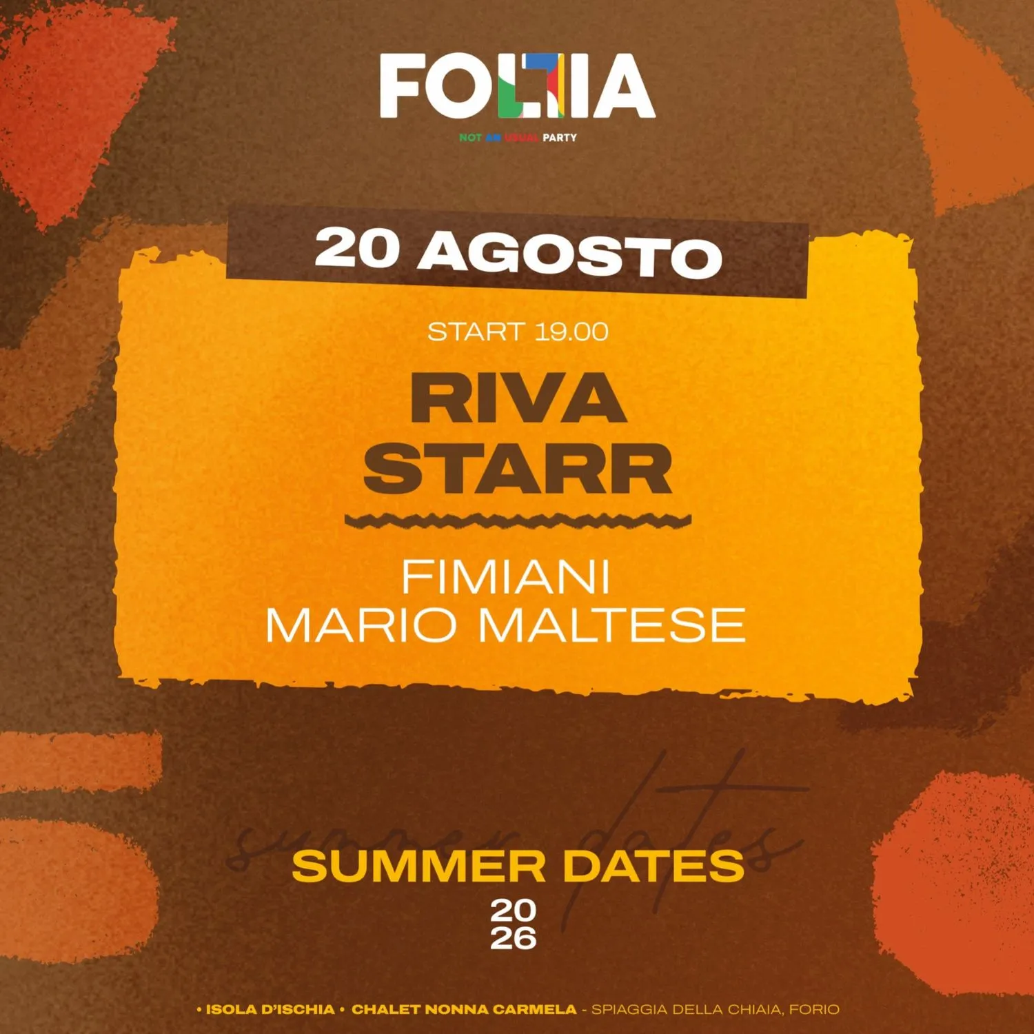 Follia_ischia pres. Riva Starr + FIMIANI + Mario Maltese
