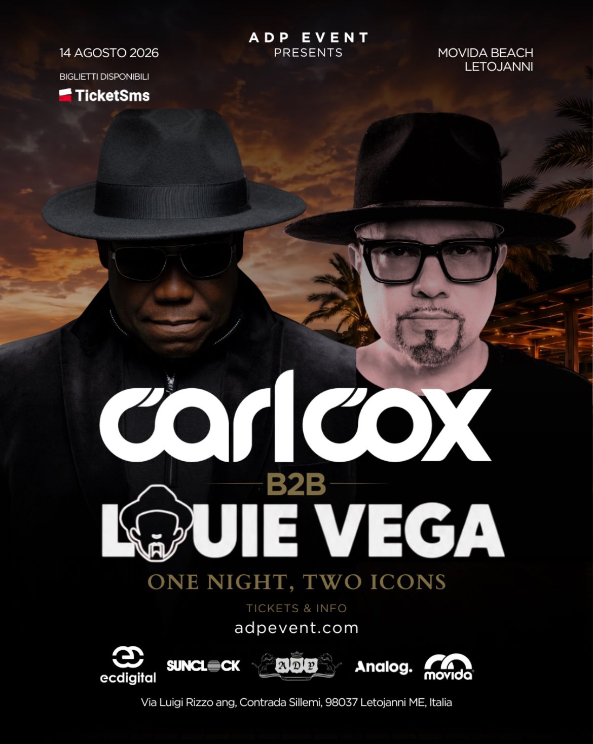 Carl Cox B2B Louie Vega - Ferragosto D'Italia