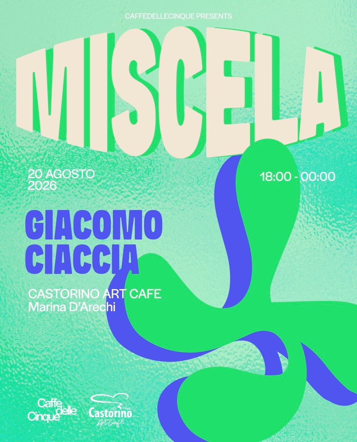 [CANCELLED] MISCELA CD5 at Castorino Art Cafè Marina d'Arechi • Giacomo Ciaccia