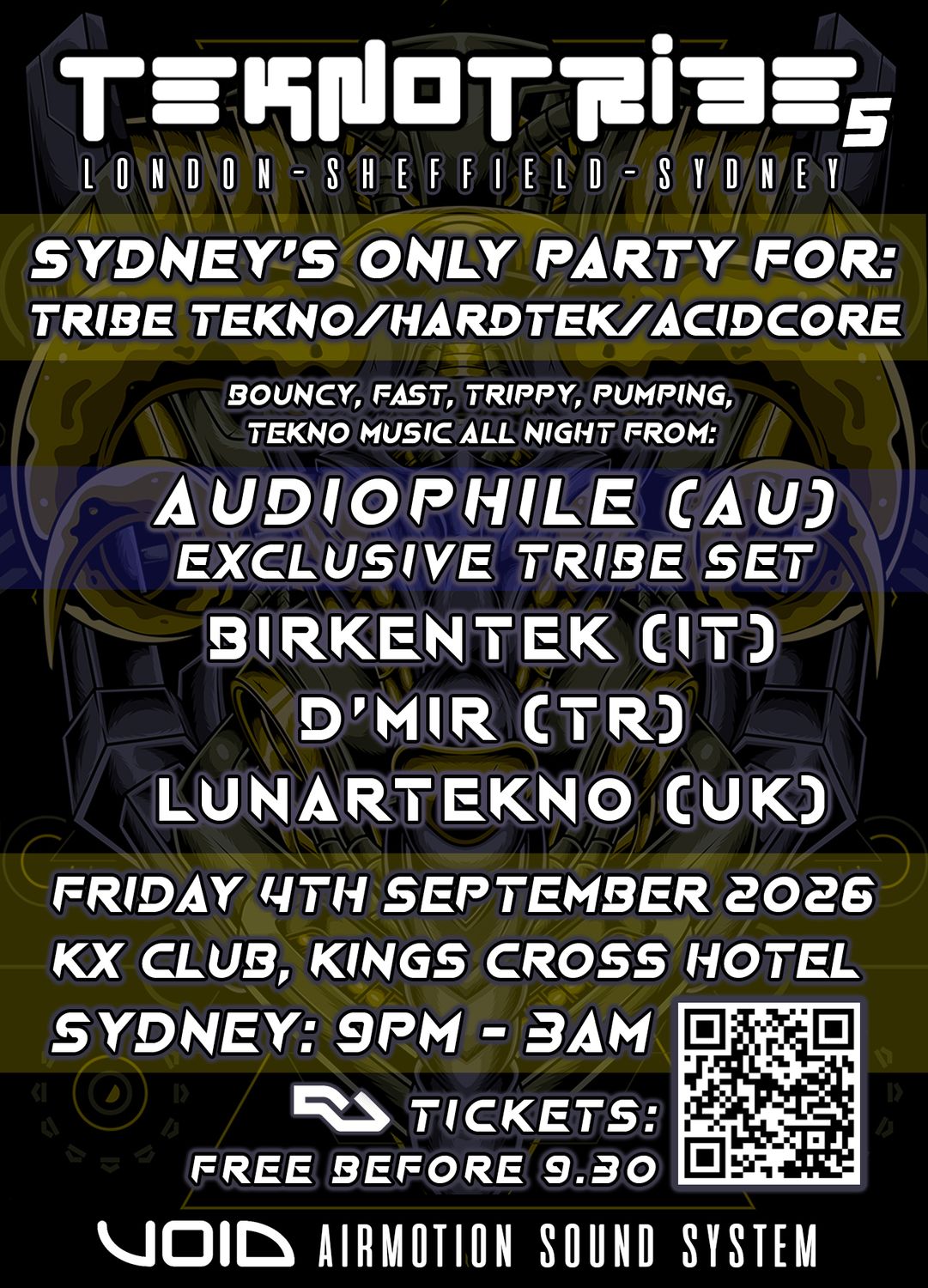 Tekno Tribe 05: Sydney - Tribe Tekno/Hardtek/Acidcore all night! VOID Sound System