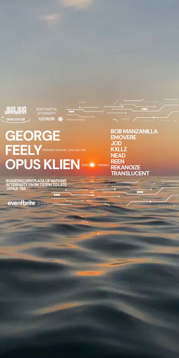 Jika Jika End of Summer Boat Party with George Feely & Opus Klien