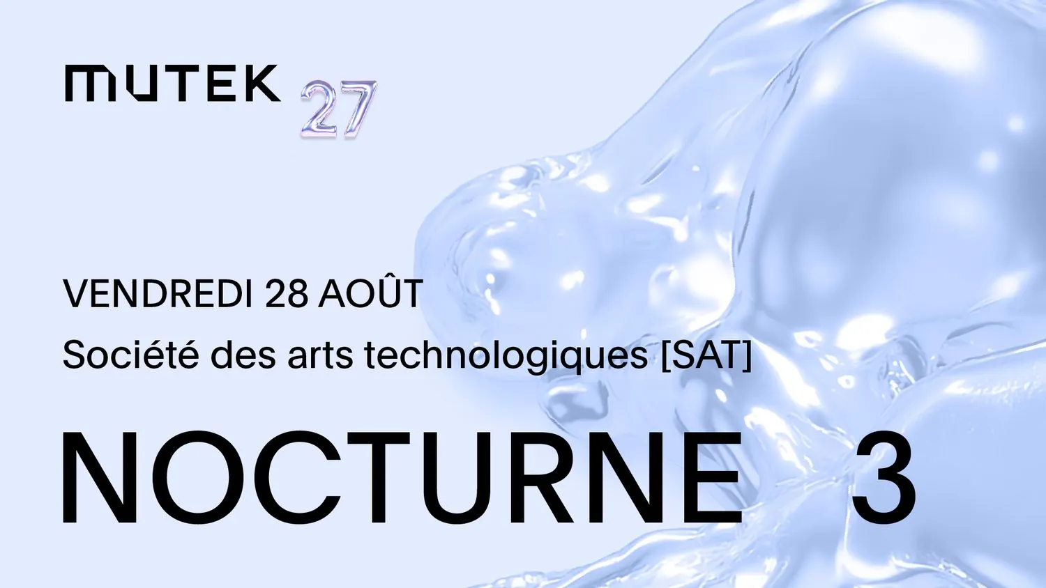 A Guy Called Gerald, gyrofield, Honeydrip, Mia Koden, Florence-Delphine Roux - MUTEK 27