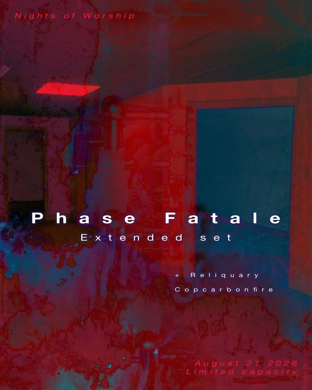 Phase Fatale Extended set + Reliquary V LIVE, Copcarbonfire LVE
