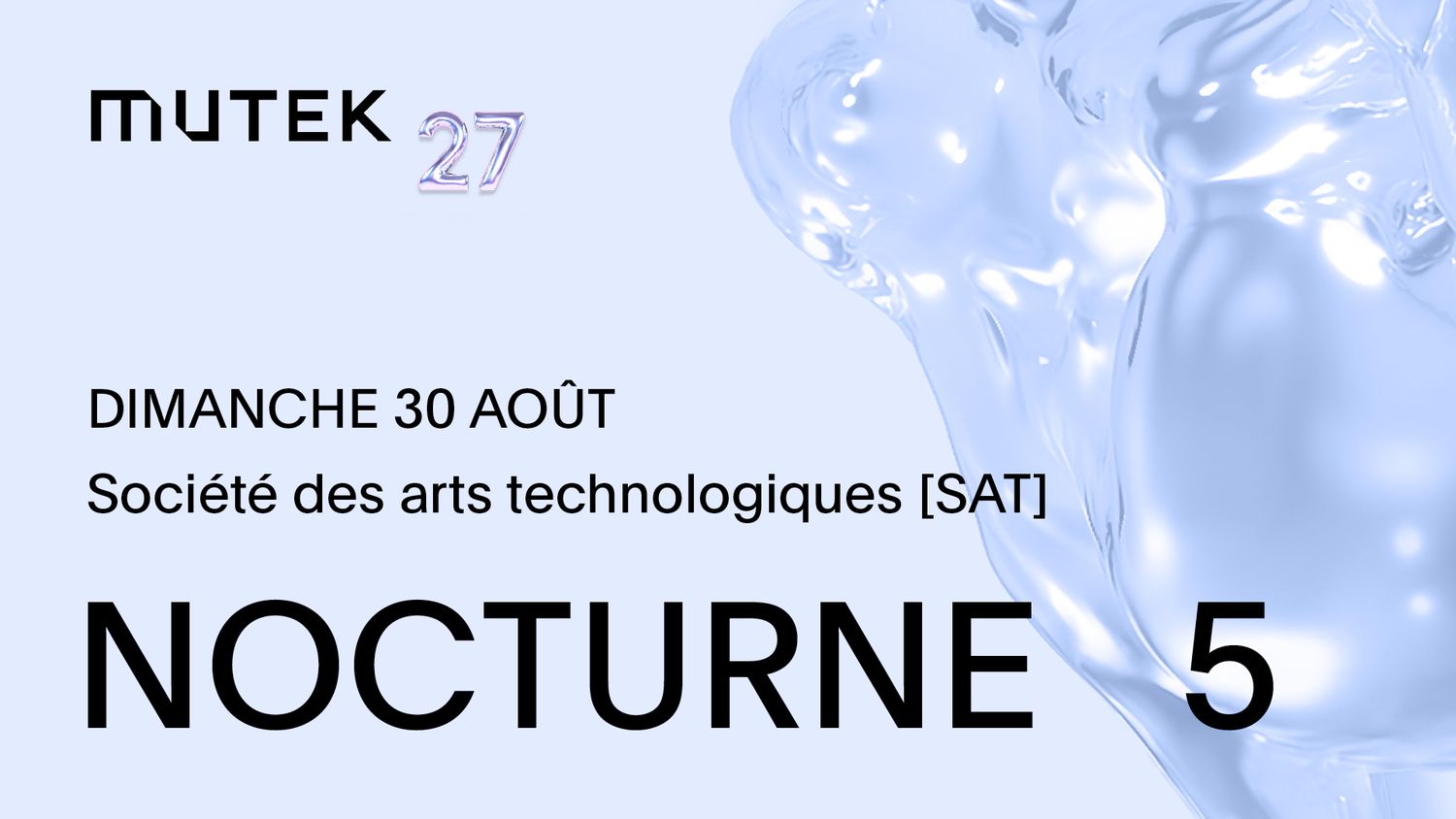 Dana Ruh, Dave Huismans, Nazar, Purelink, Matthew Herbert & Julian Sartorius - MUTEK 27