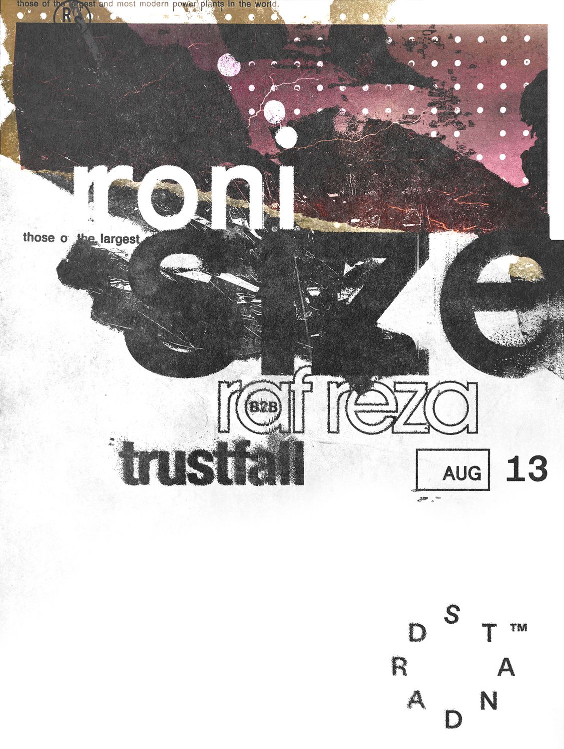 Roni Size and Raf Reza b2b Trustfall