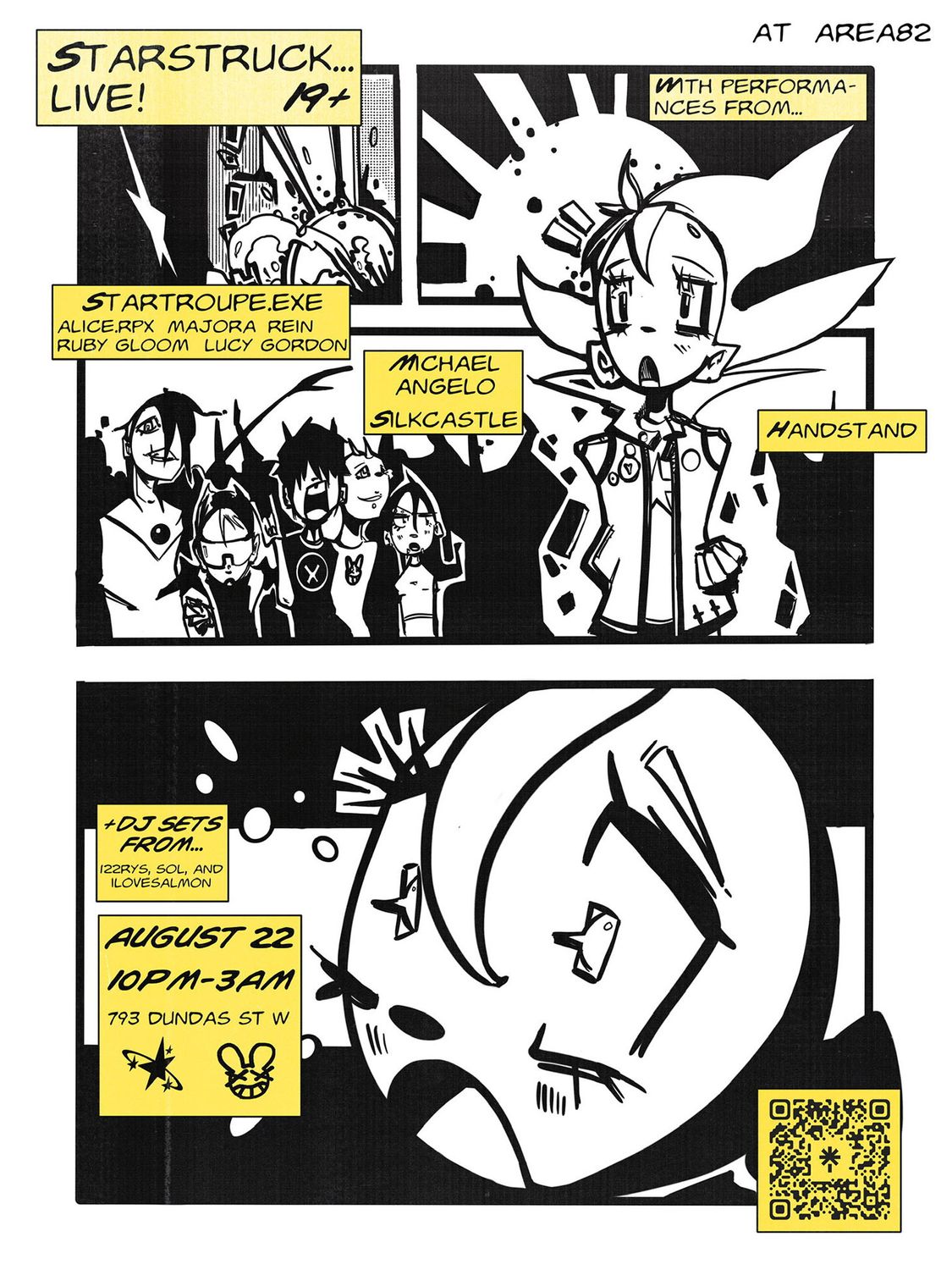 STARSTRUCK: StarTroupe.EXE, michael angelo, Silkcastle, HANDSTAND