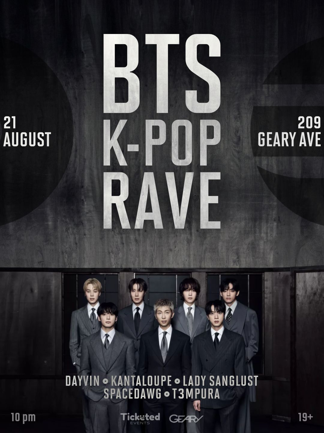 BTS K-pop Rave – Warehouse Edition