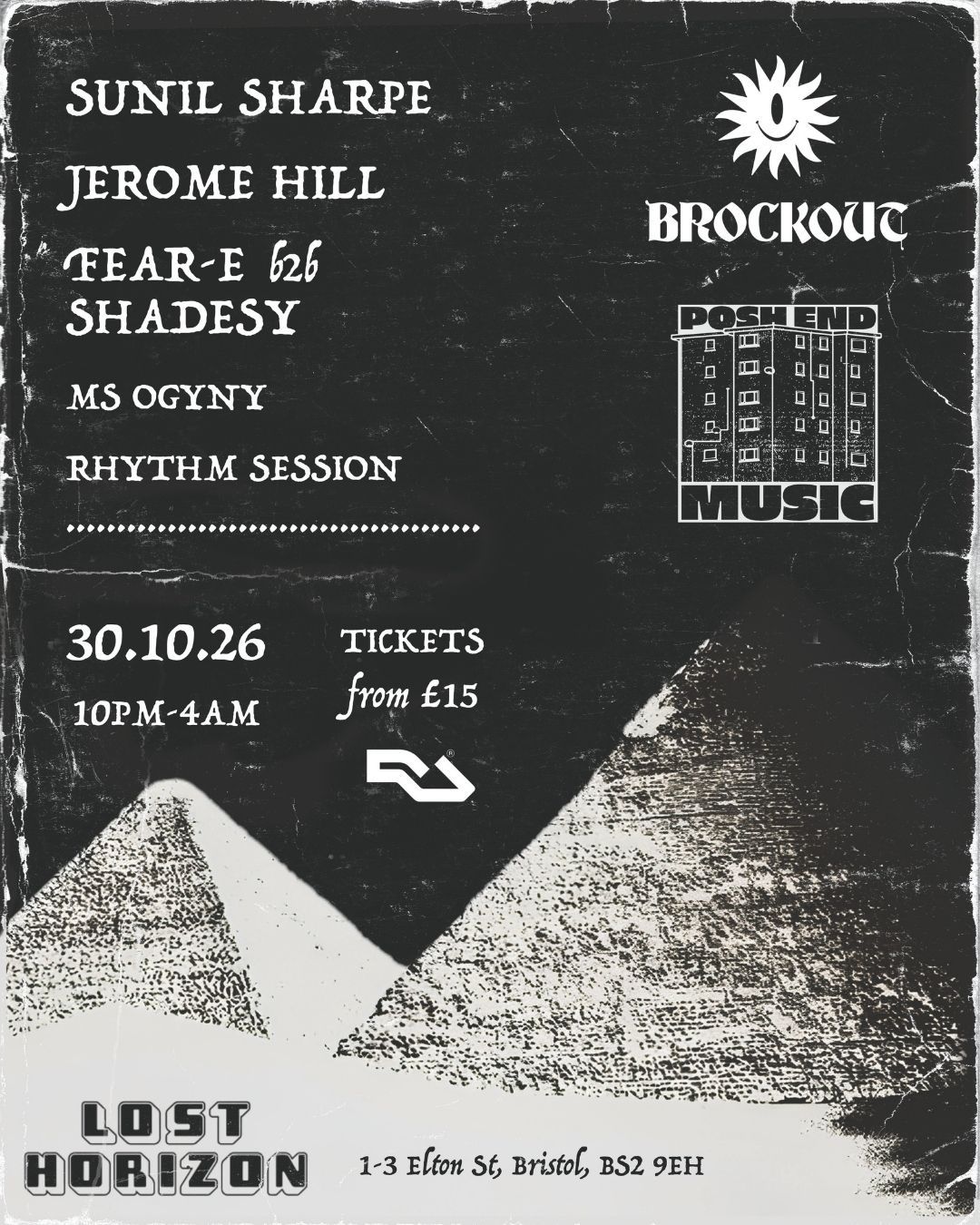 Brockout x Posh End - Sunil Sharpe, Jerome Hill, Fear-E, Shadesy, Ms Ogyny, Rhythm Session