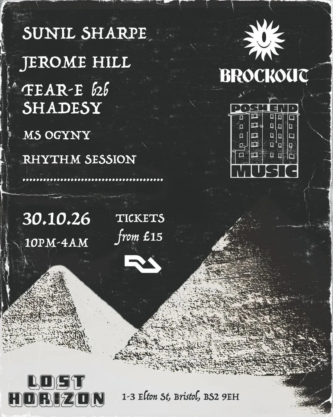 Brockout x Posh End - Sunil Sharpe, Jerome Hill, Fear-E, Shadesy, Ms Ogyny, Rhythm Session