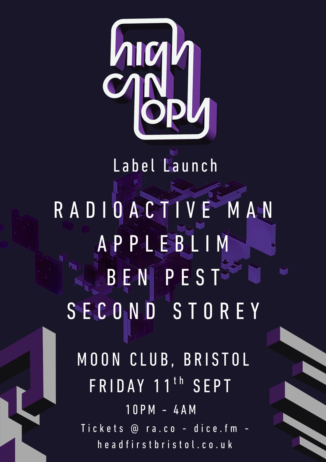 High Canopy w/Radioactive Man, Appleblim, Ben Pest and Second Storey