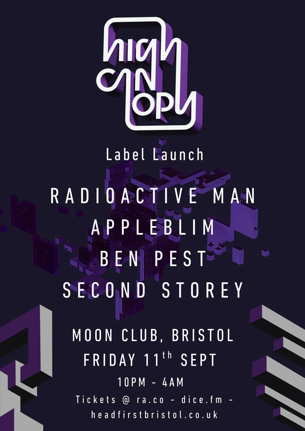 High Canopy w/Radioactive Man, Appleblim, Ben Pest and Second Storey