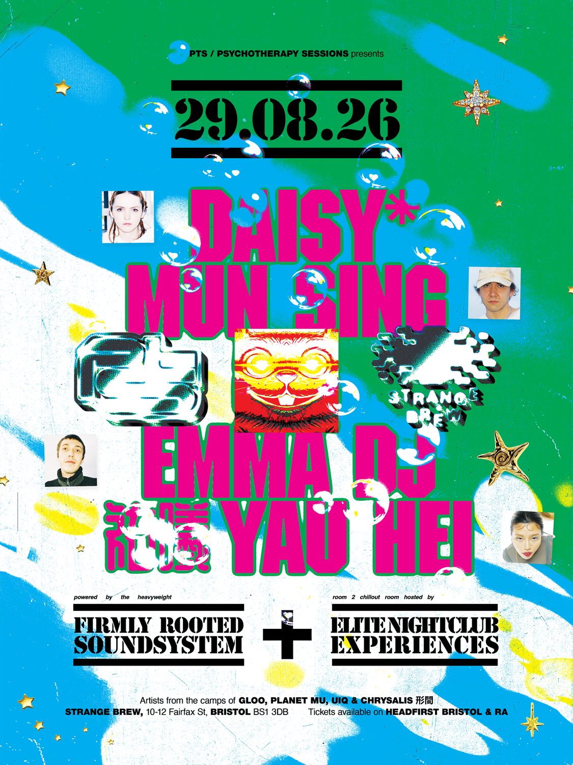 PTS ϟ daisy* (fka BABii), Mun Sing, Emma DJ, 祐曦 Yau Hei
