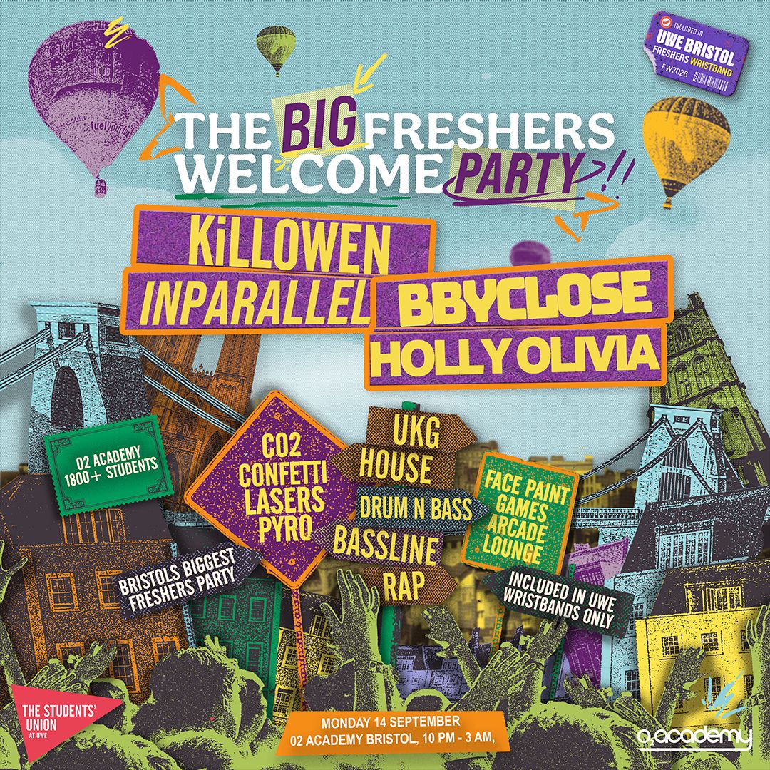 The Big Freshers Welcome Party with KiLLOWEN, INPARALLEL + MORE