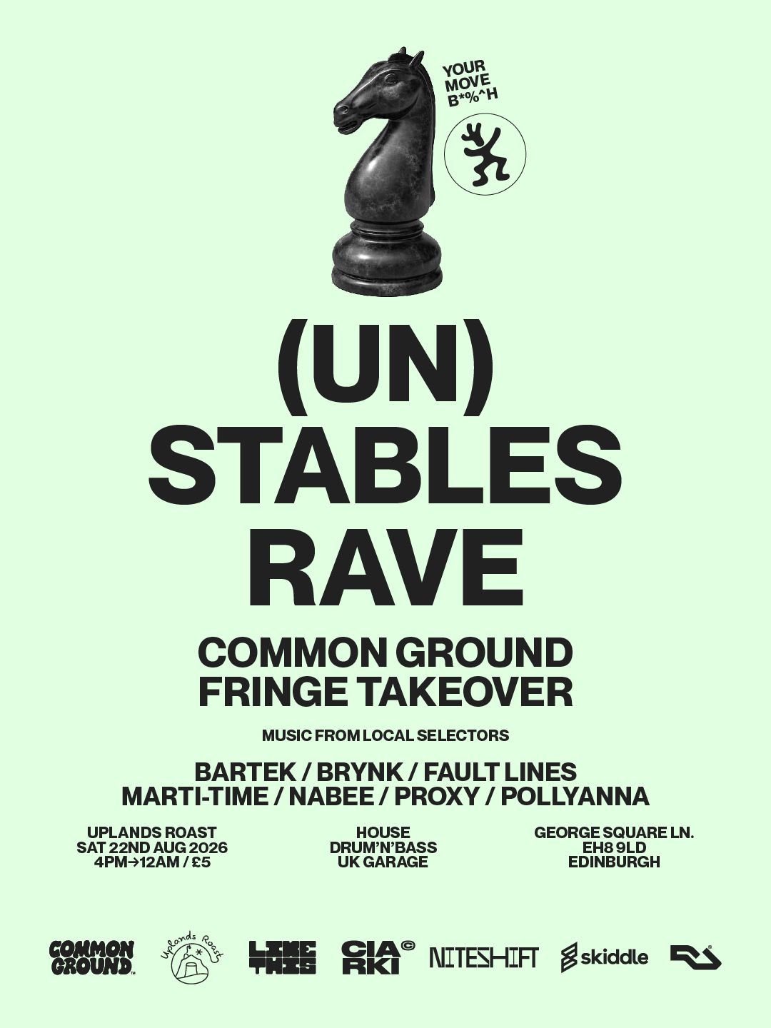 Common Ground presents (UN) STABLES RAVE