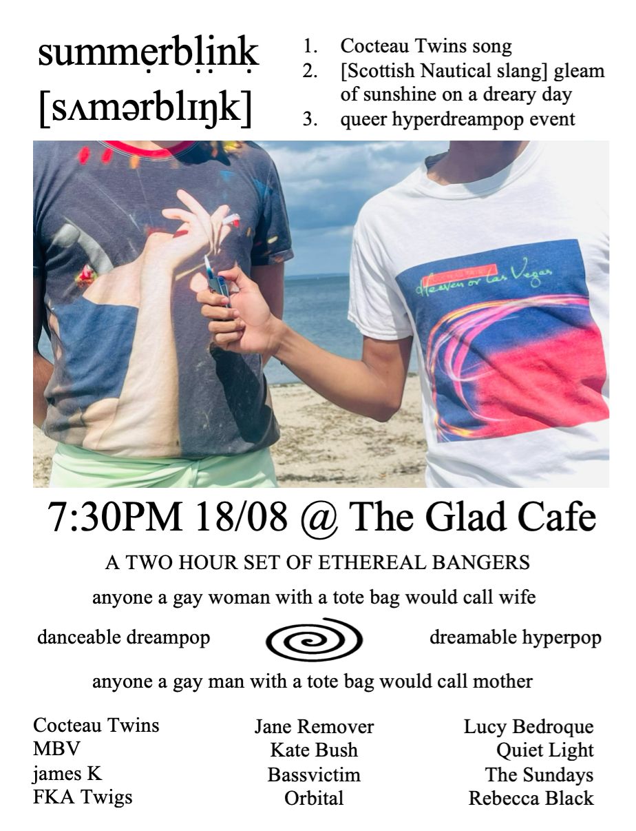 summerblink ☆ queer hyper/dreampop event