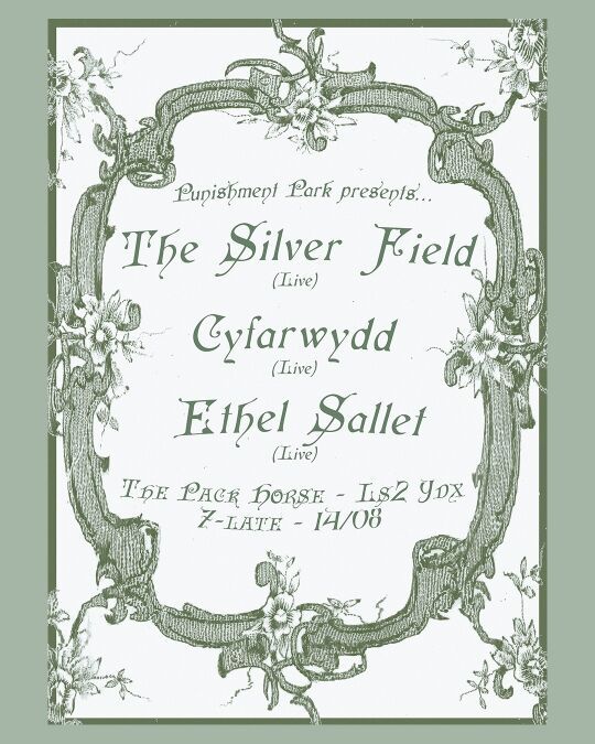 Punishment Park presents: Cyfarwydd, The Silver Field and ESCM