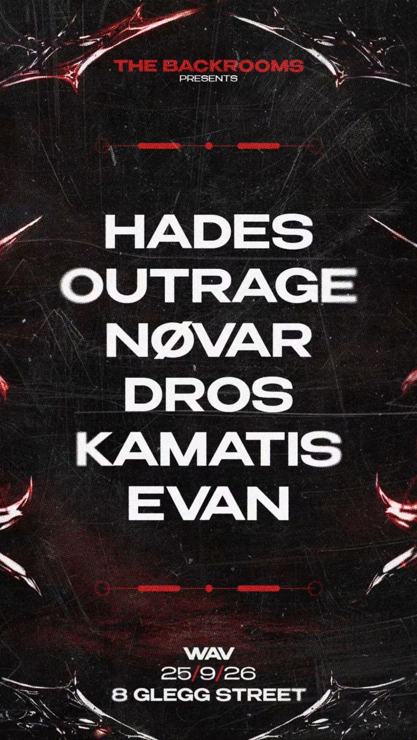 THE BACKROOMS PRESENT: HADES+OUTRAGE + more