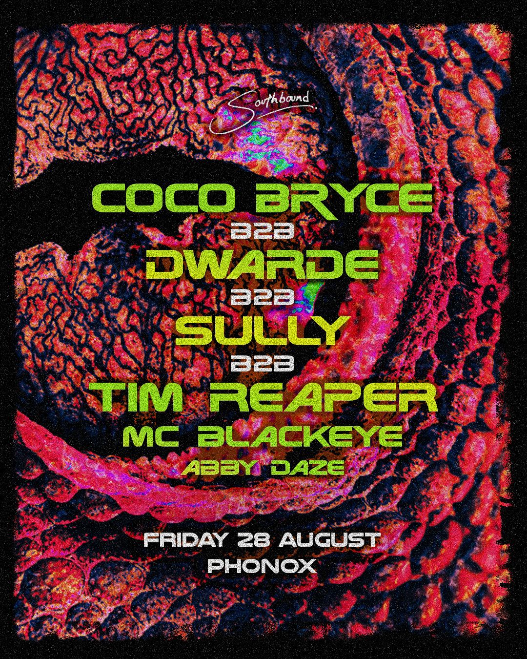 Coco Bryce b2b Sully b2b Tim Reaper b2b Dwarde with Blackeye MC