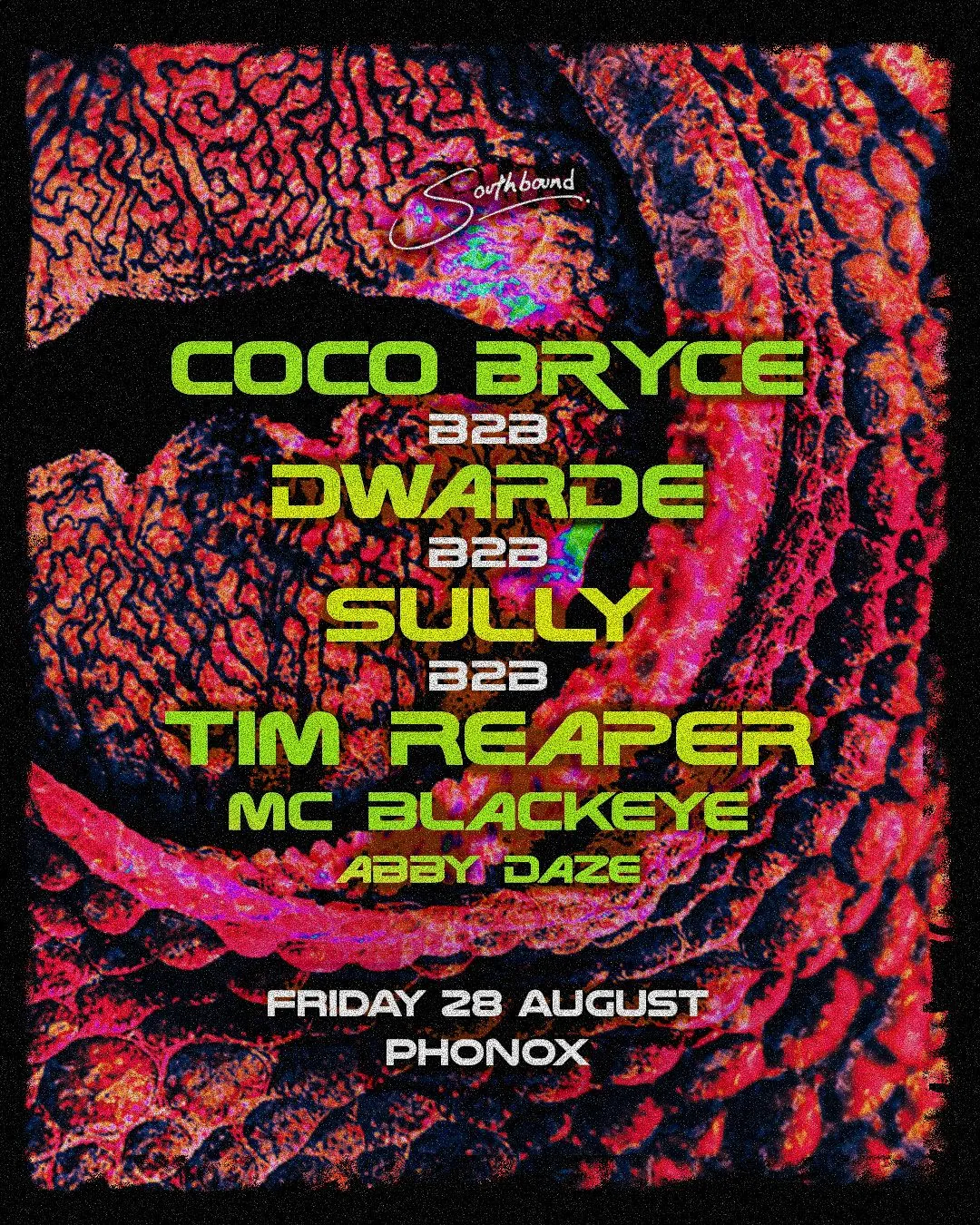 Coco Bryce b2b Sully b2b Tim Reaper b2b Dwarde with Blackeye MC