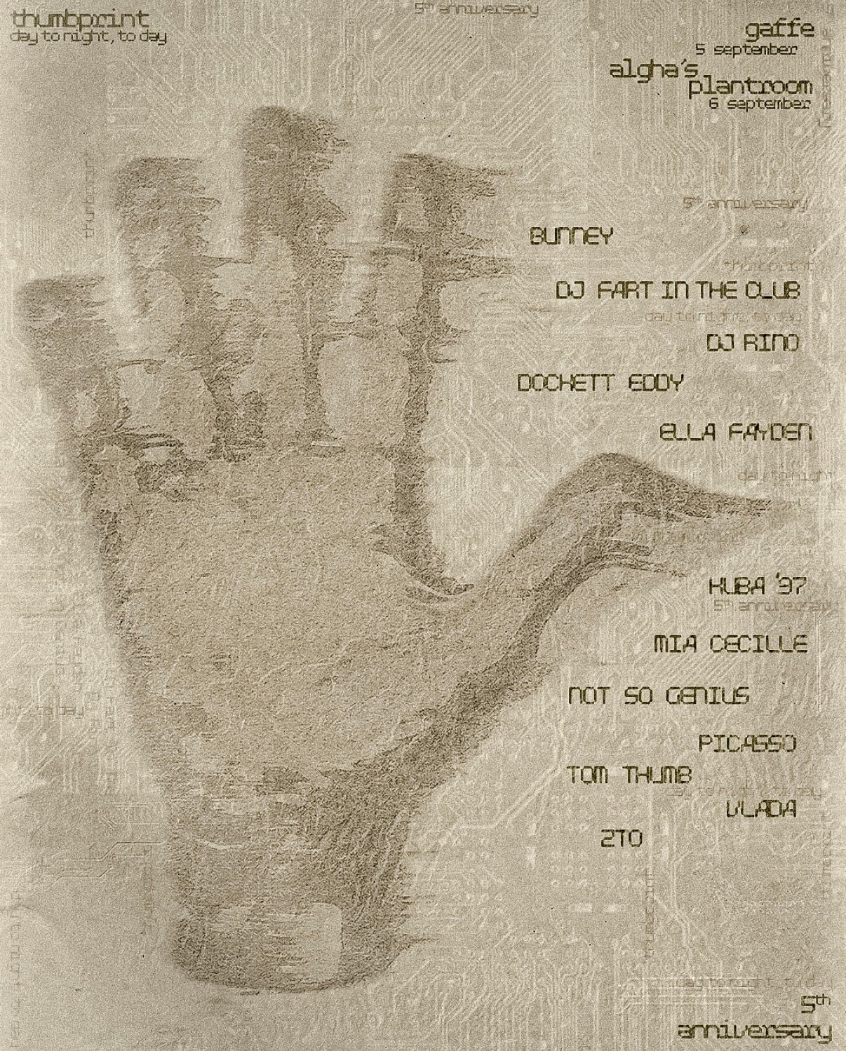 thumbprint 5 years ⋆ 𖤓 ⋆˚࿔ day to night, to day