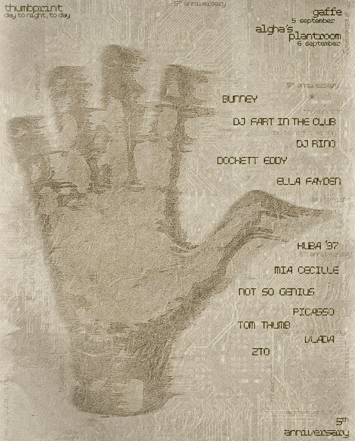thumbprint 5 years ⋆ 𖤓 ⋆˚࿔ day to night, to day