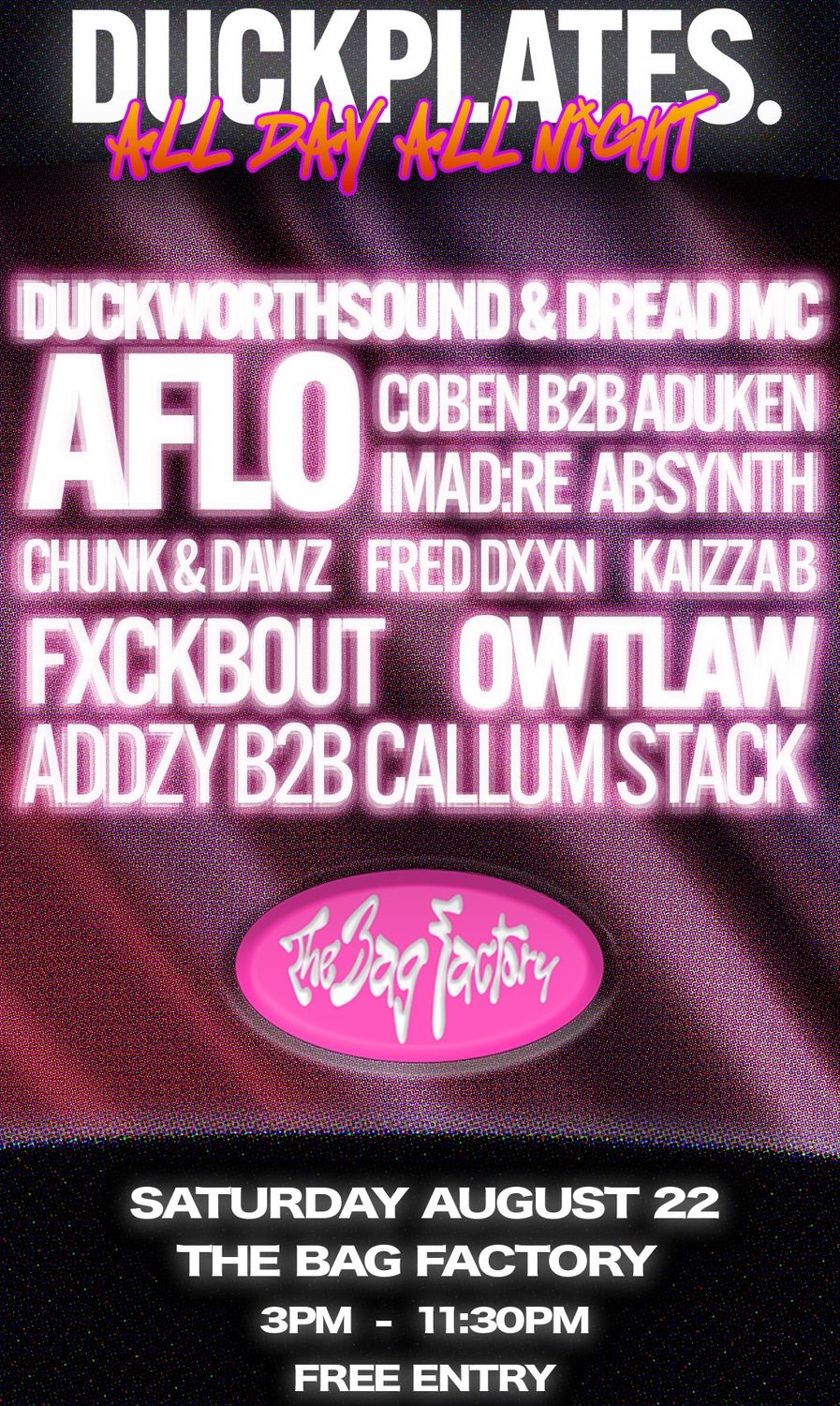 DUCKPLATES. All day, all night