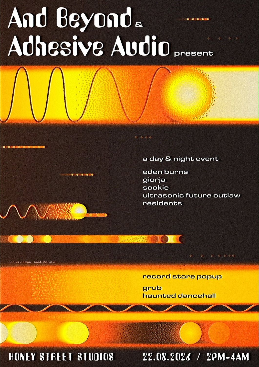 And Beyond // Adhesive Audio presents Eden Burns, Giorja, Sookie & Ultrasonic Future Outlaw