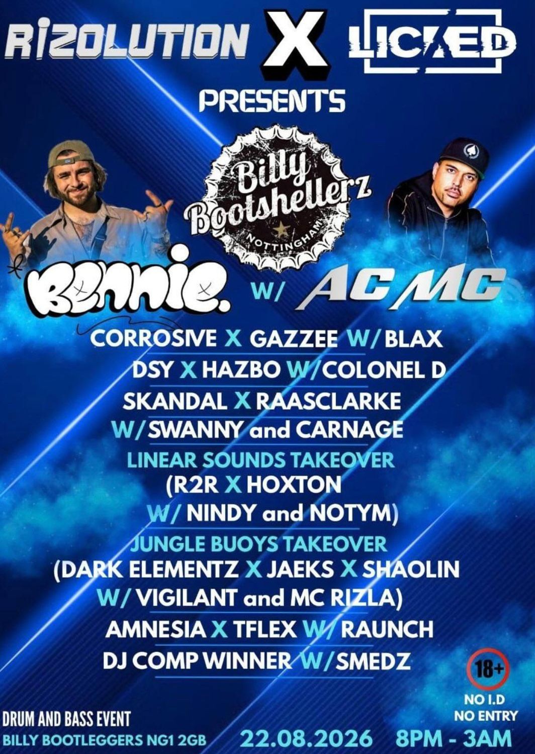 Rizolution x Licked presents BILLY BOOTSHELLERZ
