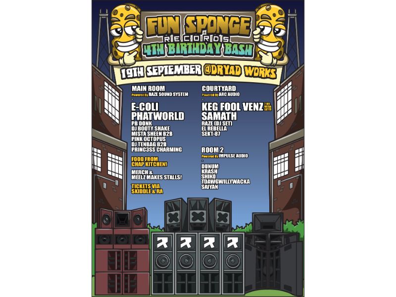 Fun Sponge Records 4th Birthday Bash