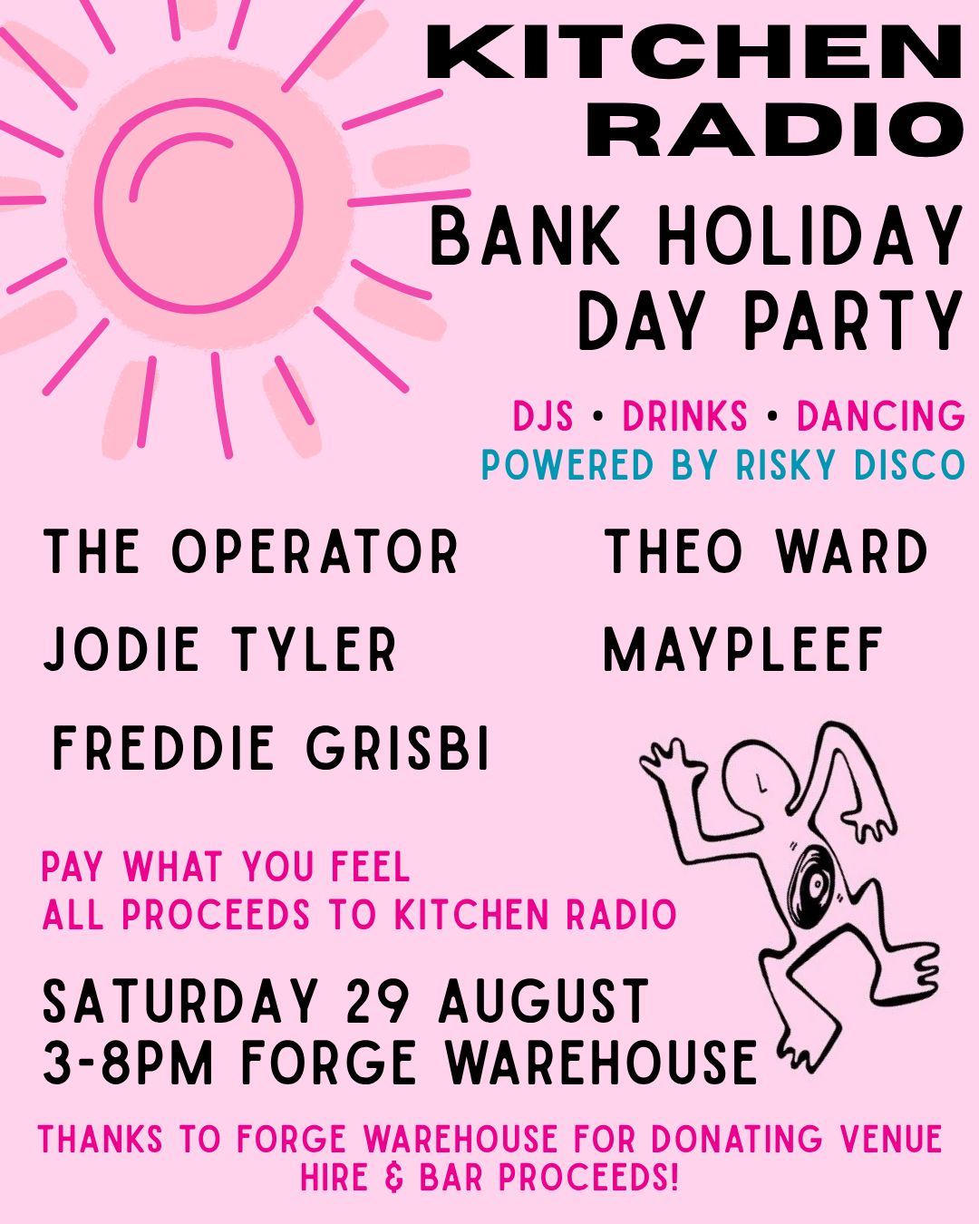[CANCELLED] Kitchen Radio Bank Holiday Day Party