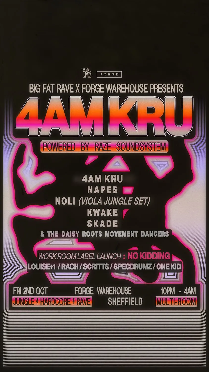 Big Fat Rave x FORGE: 4am Kru, Napes & Many More / Powered By Raze Sound System