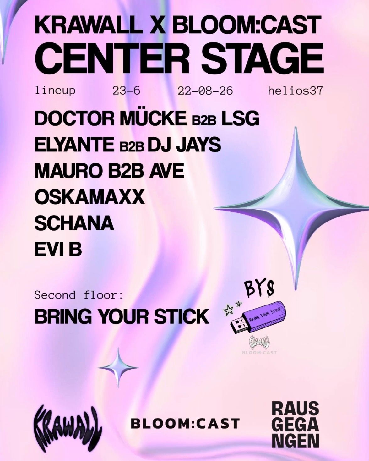CENTER STAGE IM HELIOS 37 KRAWALL X BLOOM:CAST
