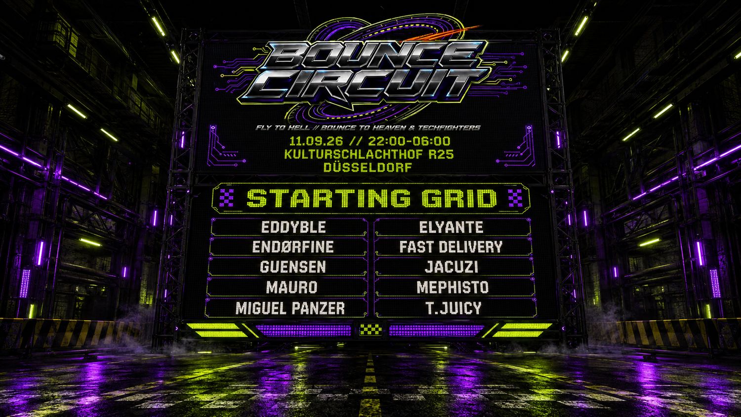 FlyToHell x TECHFIGHTERS Bounce Circuit GP#001
