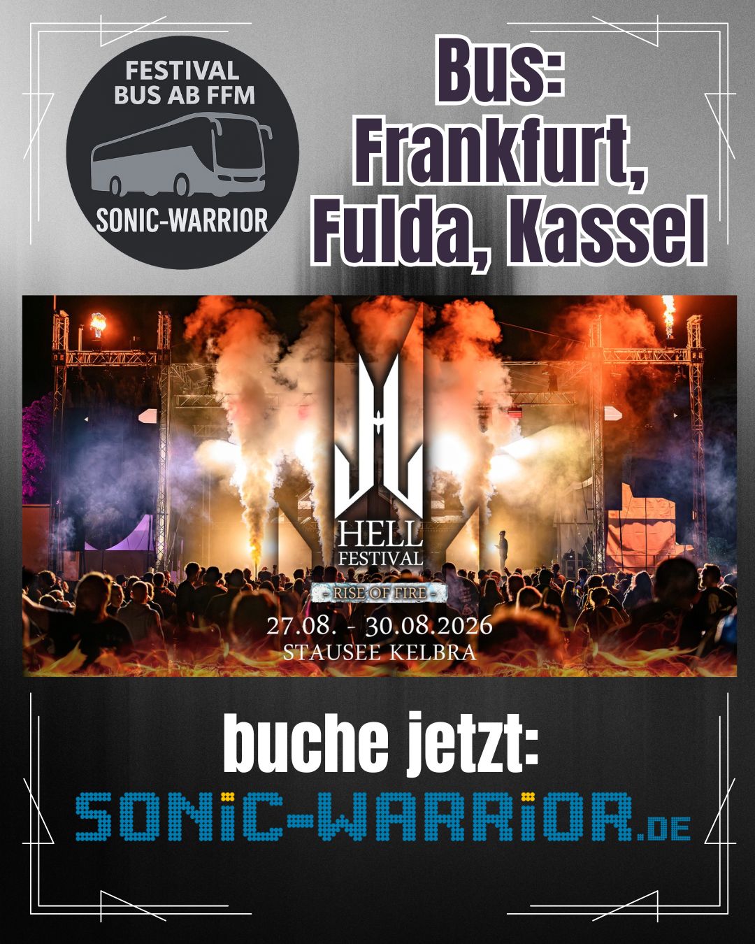 Bus zum Hell Festival (Tekk und Hard Tekk)