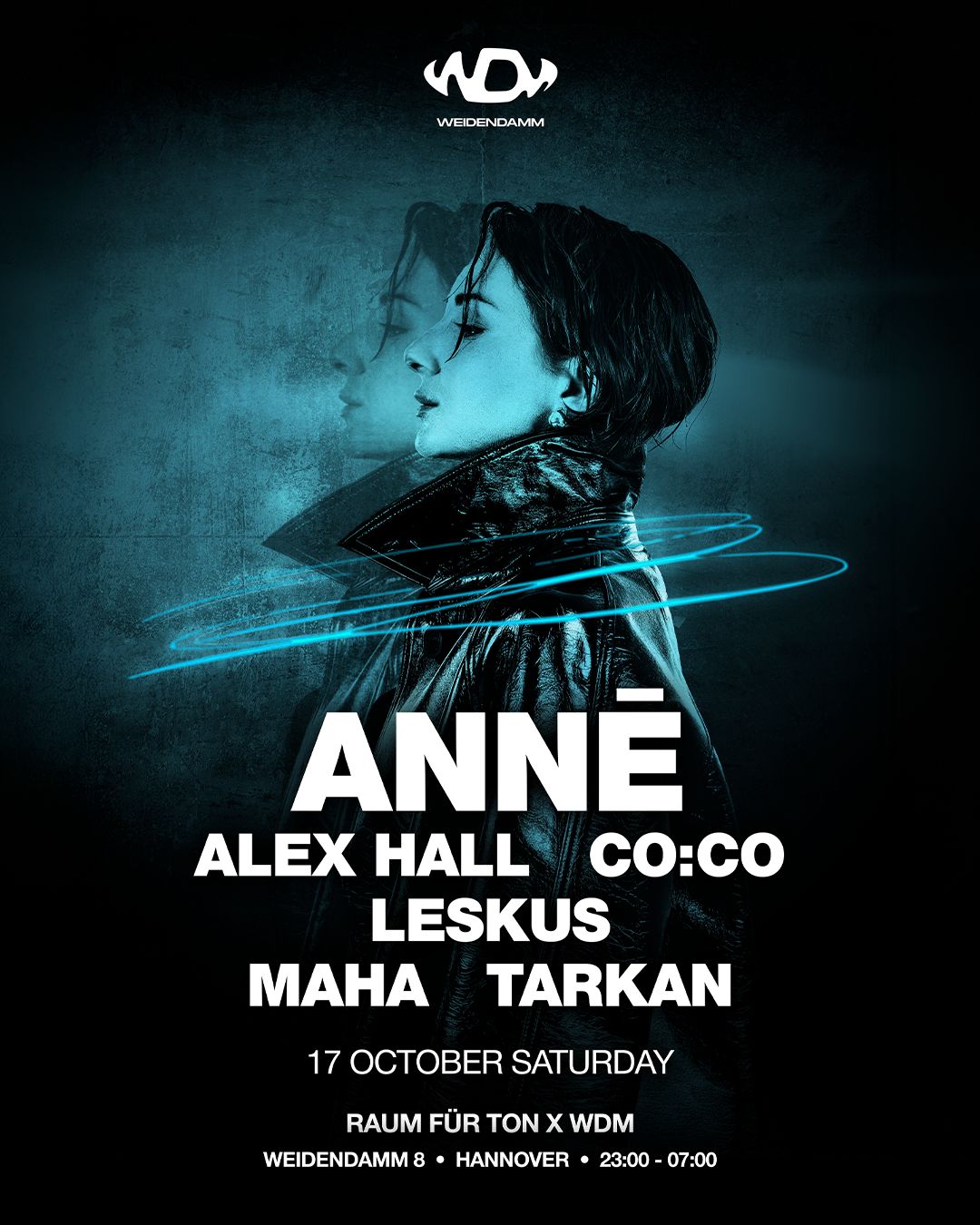 WDM x Raum für Ton: ANNĒ, Alex Hall, co:co, Leskus, Tarkan