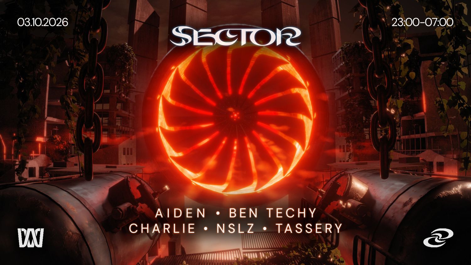 SECTOR SCHRANZ EDITION with AIDEN, Ben Techy, CHARLIE, NSLZ & TASSERY