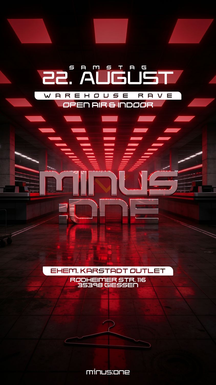 MINUS:ONE - WAREHOUSE RAVE