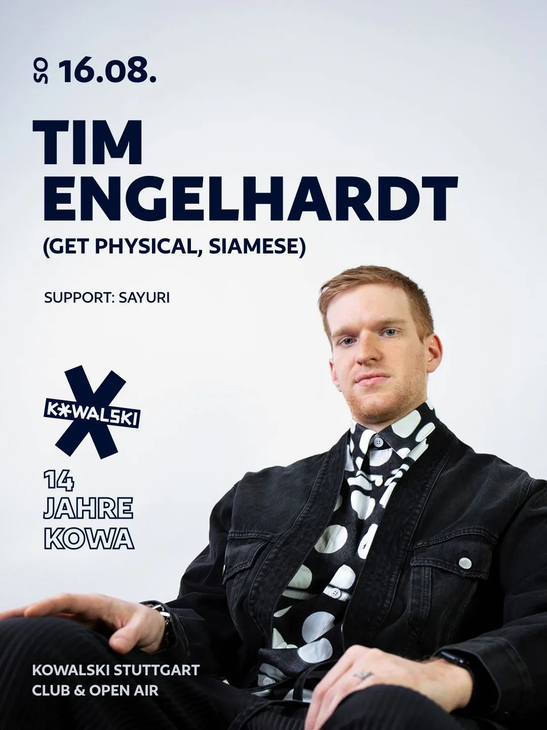 14 JAHRE KOWA B-DAY – SONNTAGS TERRASSE - Tim Engelhardt (GET PHYSICAL) • SAYURI