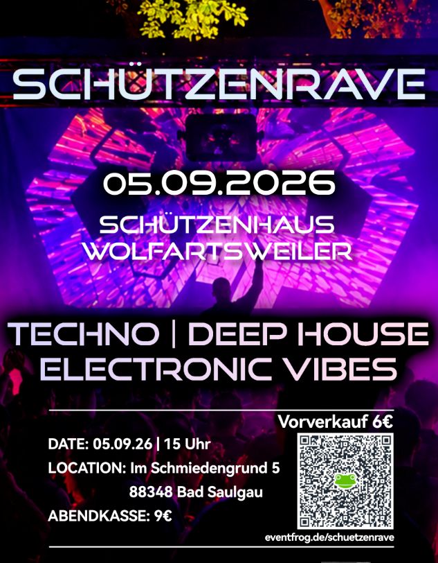 SCHÜTZENRAVE 2026 - Open Air Techno & Deep House