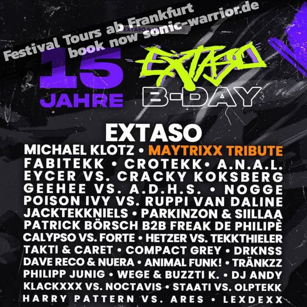 Bus zu 15 Jahre Extaso ins Glashaus, Worbis (Tekk)