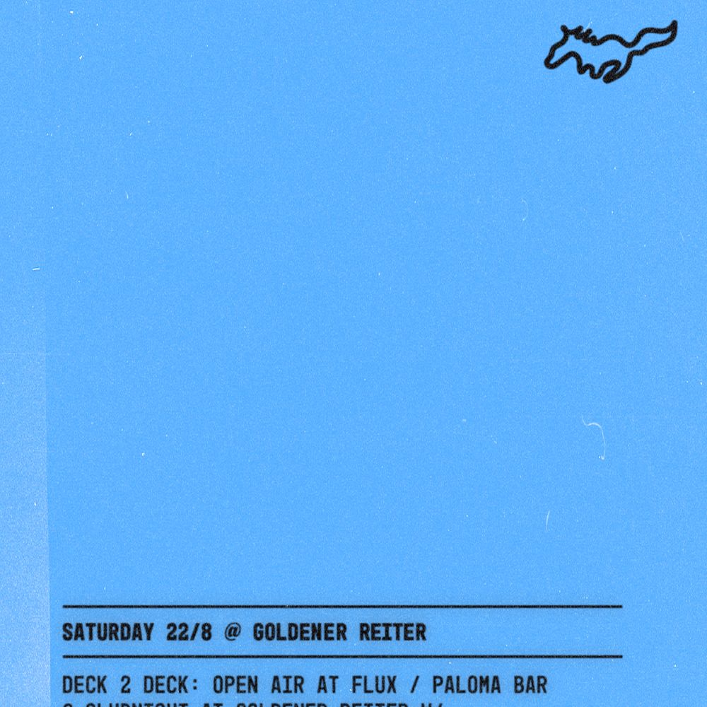 Deck 2 Deck – Open Air at Flux / Paloma Bar & Clubnight at GoRei