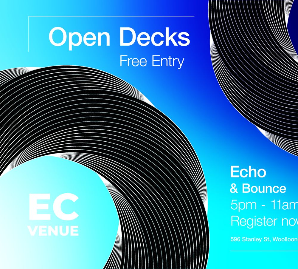Open Booth Foundation - BNE - presents: Open Decks **Minimal Edition** at Echo&Bounce