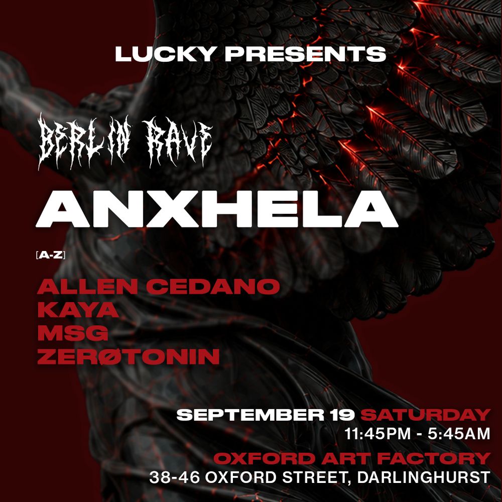 Berlin Rave (Sydney) ft ANXHELA (Italy)