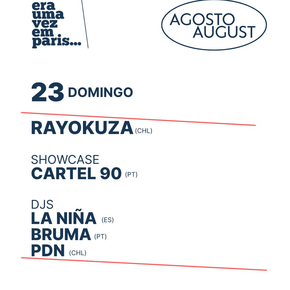 Rayokuza + Cartel 90 + La Niña + Bruma + PDN
