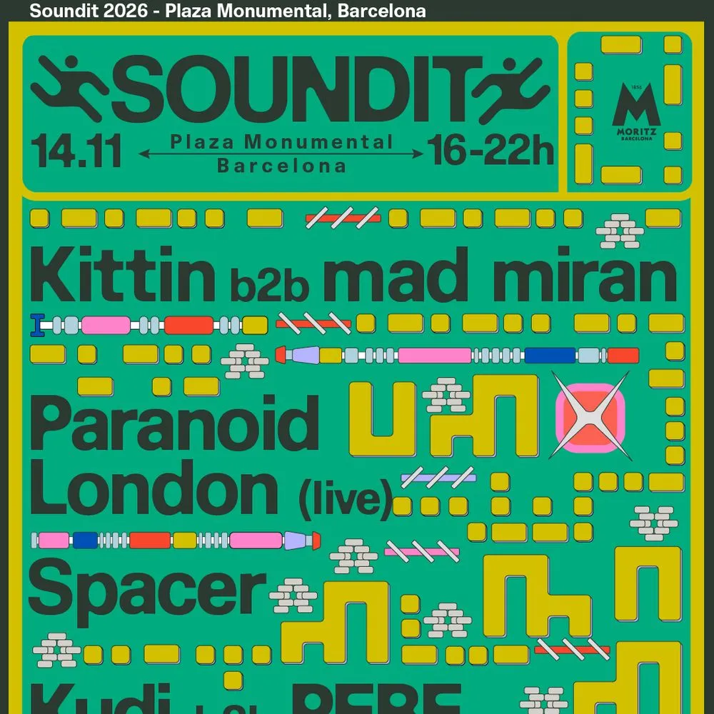 SOUNDIT Plaza: Kittin b2b mad miran, Paranoid London live, Spacer, Kudi b2b PEBE