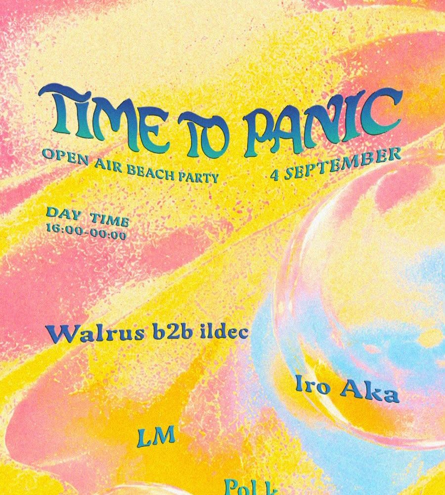 FREE OPEN AIR BEACH PARTY - Time To Panic