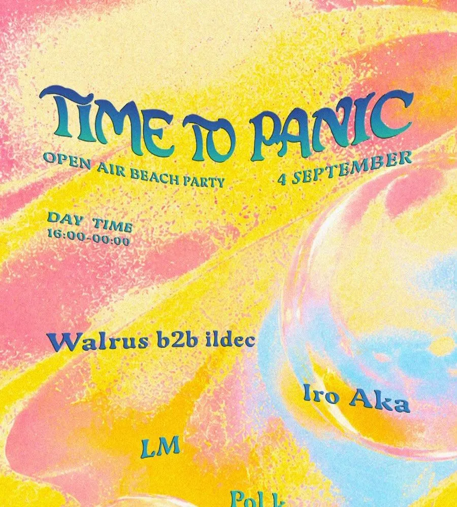 FREE OPEN AIR BEACH PARTY - Time To Panic