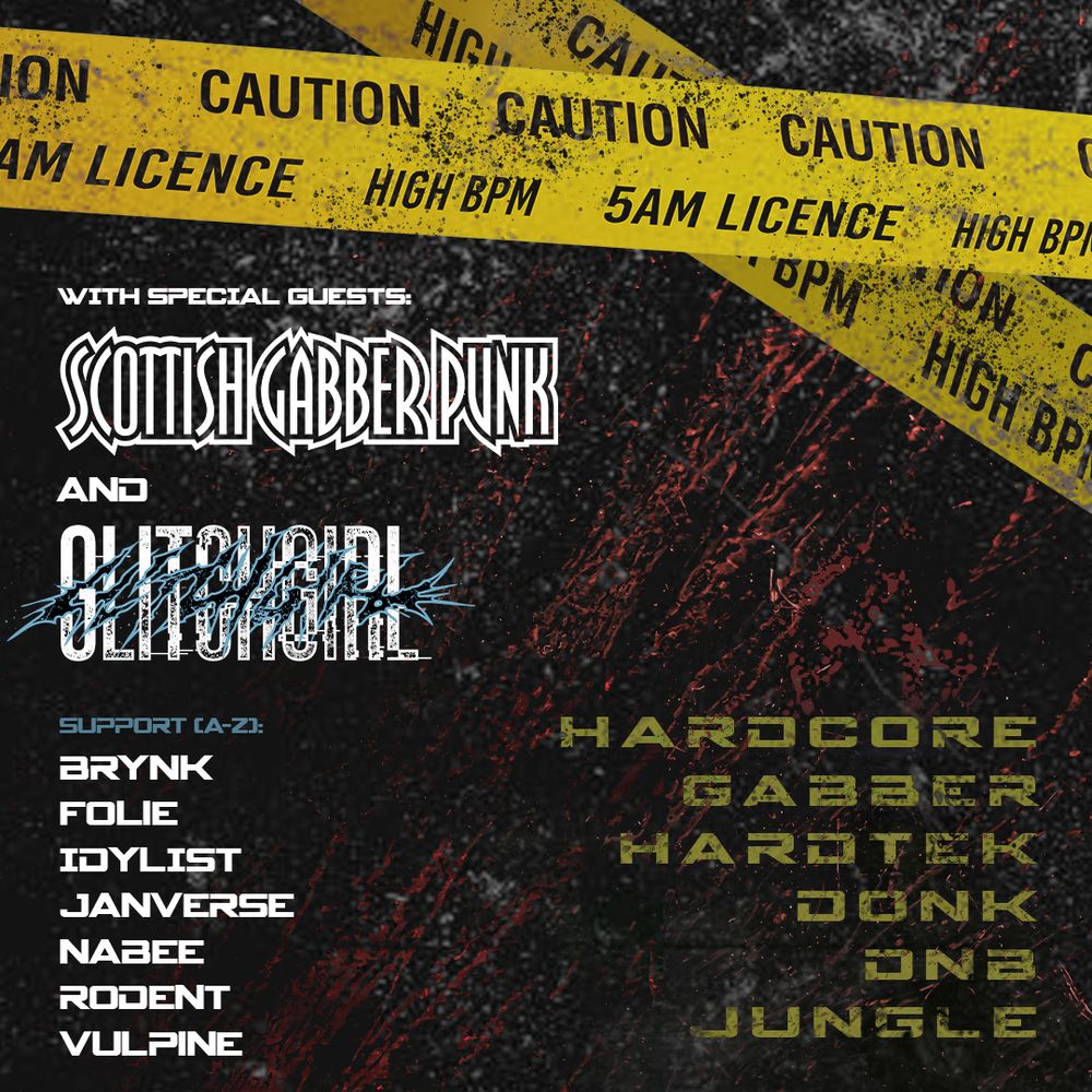 Alien Disko: Scottish Gabber Punk + Glitchgirl // 5AM // £3.50 TIX